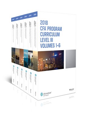 cover image of CFA Program Curriculum 2018 Level III